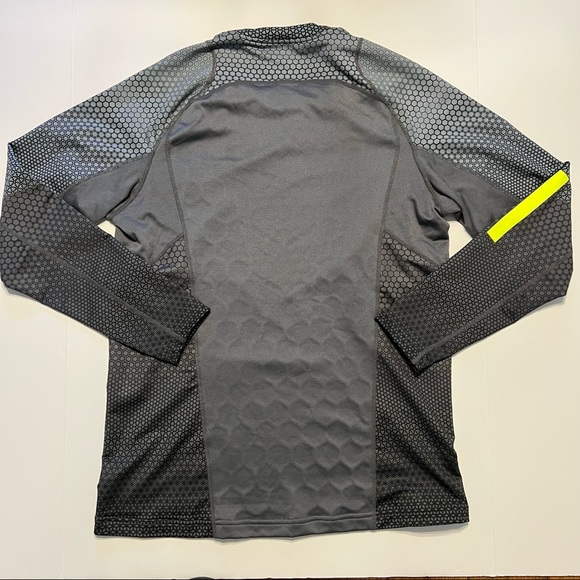 Nike Pro Hyperwarm Fitted Long Sleeve Size Large Gray Green - Picture 6 of 10